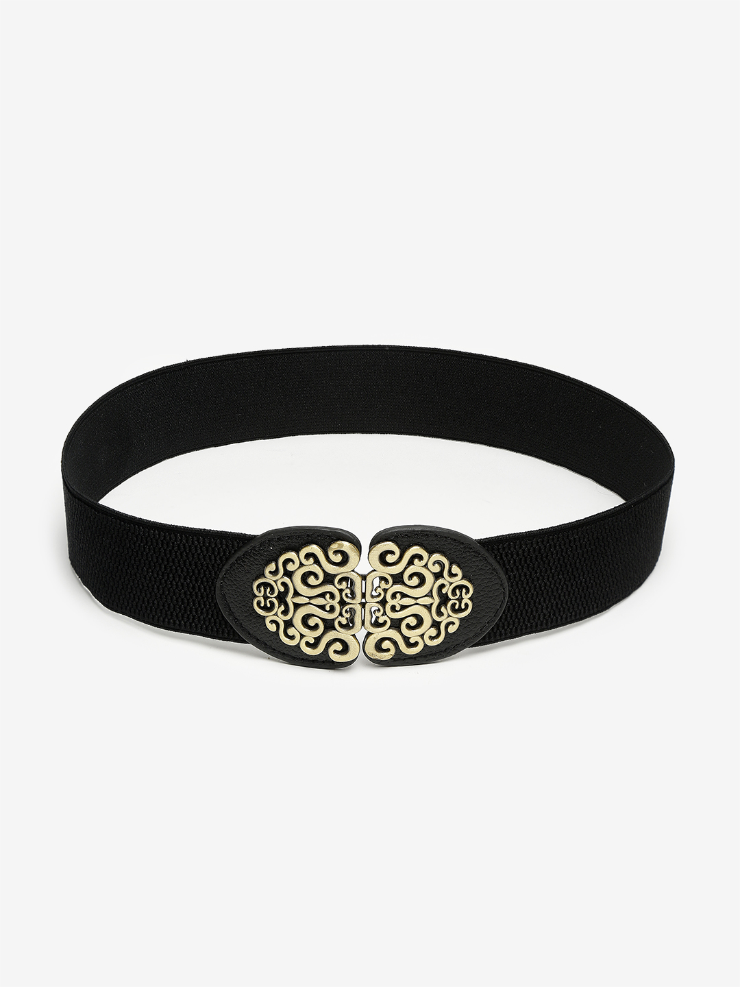 YouBella Jewellery Celebrity Inspired Adjustable Kamarband Waist Belt for Women/Girls (YB_Belt_31) (Black), Large